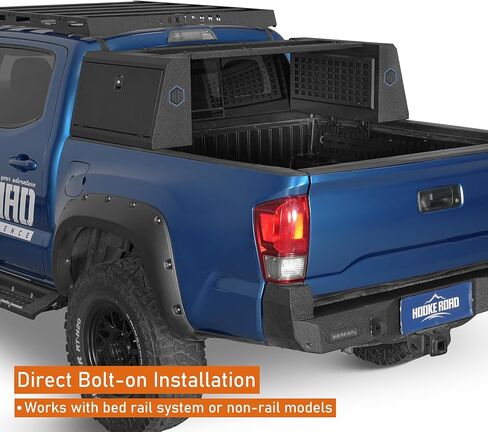 صندوق أدوات سرير الشاحنة Hooke Road Topsider لسيارة Jeep Gladiator JT، Toyota Tacoma، Tundra، Ford F-150، Ranger، Ram 1500، Silverado 1500، Colorado، Sierra 1500، Canyon - صندوق تخزين عالي التحمل قابل للقفل in Saudi Arabia