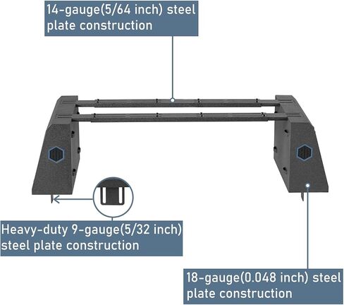 صندوق أدوات سرير الشاحنة Hooke Road Topsider لسيارة Jeep Gladiator JT، Toyota Tacoma، Tundra، Ford F-150، Ranger، Ram 1500، Silverado 1500، Colorado، Sierra 1500، Canyon - صندوق تخزين عالي التحمل قابل للقفل in Saudi Arabia
