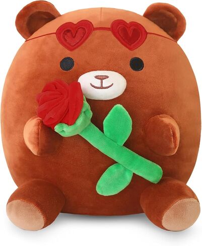 Finebee يونيكورن القط المحشو الحيوان Kawaii عيد ميلاد القط القطيفة مع كعكة القط Plushie رمي وسادة لينة عيد ميلاد سعيد Caticorn القط الاشياء الهدايا للأطفال ديكور (كعكة الوردي، 10 بوصة) in Kuwait