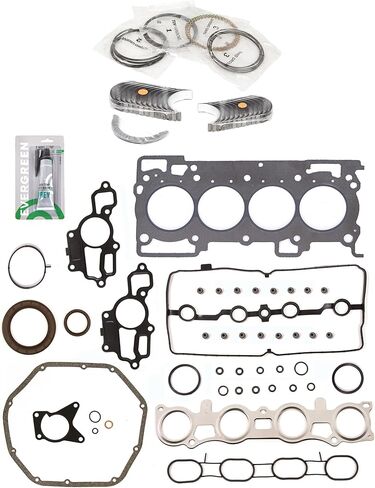 Evergreen SA-5494199295-7 مجموعة حشية كاملة محامل حلقات متوافقة مع/لـ 07-12 Nissan 1.8L 2.0L DOHC MR18DE MR20DE in Kuwait