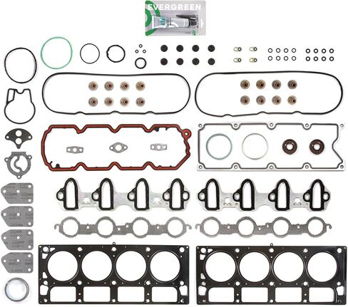 Evergreen SA-3129802527-3 مجموعة حشية كاملة حلقات محامل متوافقة مع/لـ 04-14 GM Chevy 4.8 5.3 LS2 LS3 L6 V8 OHV in Kuwait