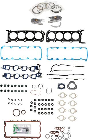 Evergreen SA-5494198007-3 مجموعة حشية كاملة محامل حلقات متوافقة مع/لـ 09-14 Ford E150 E250 E350 Super Duty 5.4 SOHC in Saudi Arabia