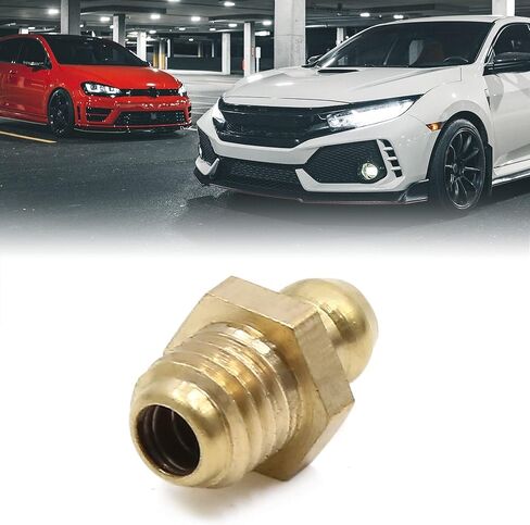 uxcell 10pcs M8 x 1.25 Thread Brass Straight Grease Nipple Fitting for Car in Saudi Arabia