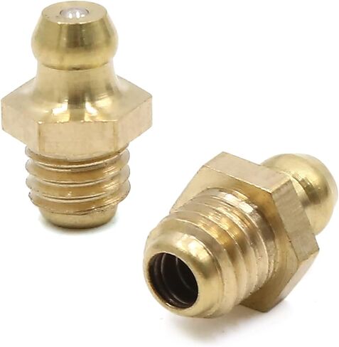 uxcell 10pcs M8 x 1.25 Thread Brass Straight Grease Nipple Fitting for Car in Saudi Arabia
