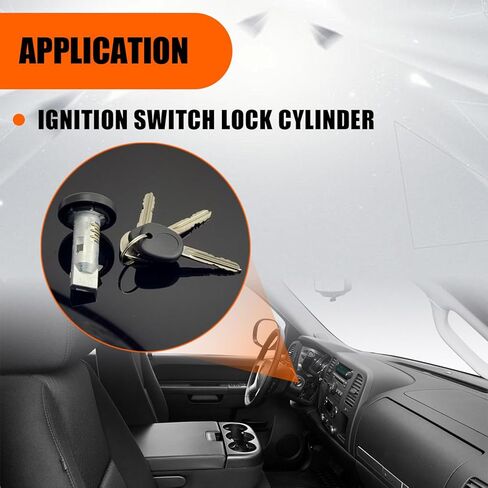 Ignition Switch & Door Lock Cylinders with Keys fit for 2004-2014 Cadillac, for 2005-2016 Chevy, for 2007-2014 GMC, for 2008-2009 H2, for 2009-2011 Buick, Replace OE 924-796 15794826 15919460 in Saudi Arabia