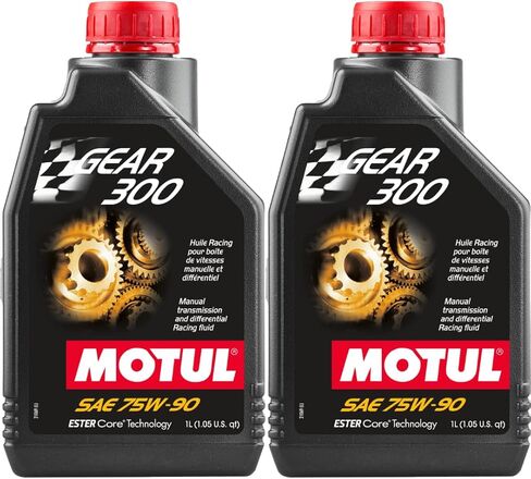Motul Gear 300 75W90 Synthetic Transmission and Differential Fluid - Liter - 2 Pack in Saudi Arabia