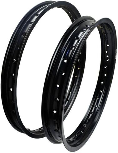 Aluminum Motorcycle Wheel Rim 2.15x19 1.60x21 36 Spoke Hole Strength Black Compatible With Various Motorcycle Models Aftermarket Replacement in Saudi Arabia