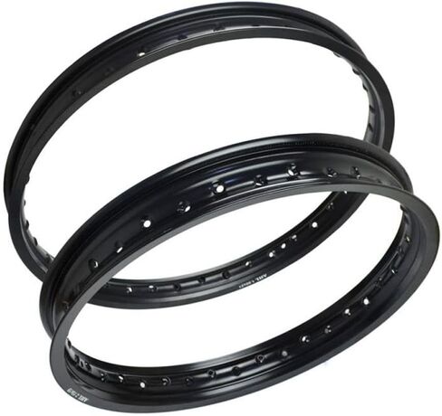 Aluminum Motorcycle Wheel Rim 2.15x19 1.60x21 36 Spoke Hole Strength Black Compatible With Various Motorcycle Models Aftermarket Replacement in Saudi Arabia