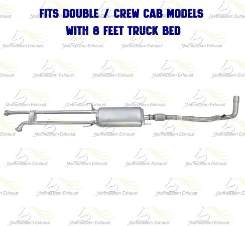 مجموعة أنابيب عادم كاتم الصوت متوافقة مع 2010-2016 Toyota Tundra 4.6L | تناسب مباشر | العادم الشمالي الشرقي | يتضمن حشية وأكمام ومشبك مجانًا | قطع غيار السيارات in Kuwait