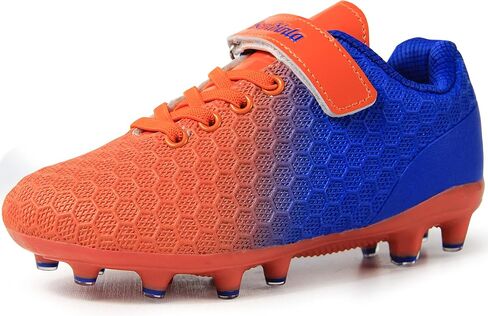 BomKinta Kids Soccer Cleats Firm Ground Athletic Outdoor Football Shoes in Saudi Arabia