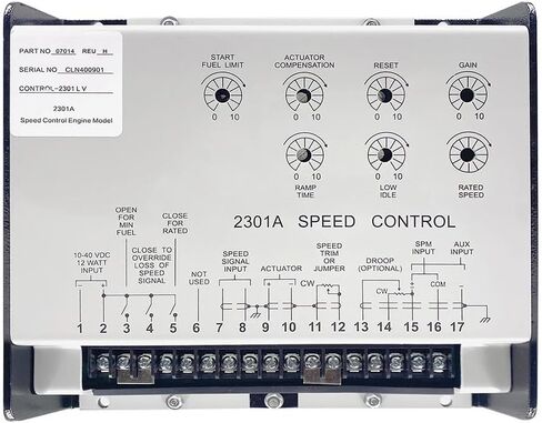 2301A Enginel Speed ​​Controller 9907-014 لوحة تحكم محافظ السرعة لاستبدال أجزاء المولد in Kuwait
