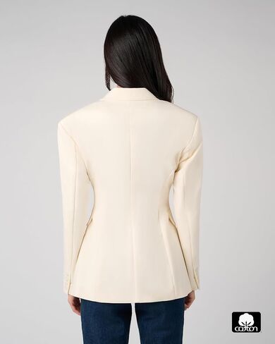 WEWOREWHAT Women's Double Breasted Cinched Waist Blazer in Saudi Arabia