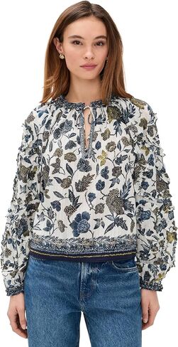 Ulla Johnson Women's Azrou Cotton Long Sleeve Blouse in Saudi Arabia