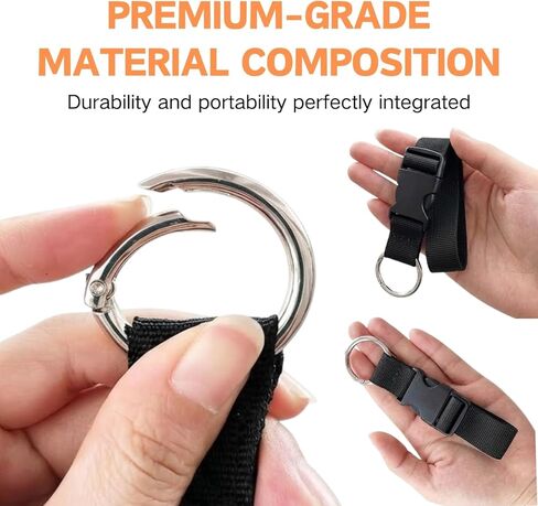 Luggage Connector Straps, 3 Pack Adjustable Suitcase Connector with Buckle, Hands-Free Add-a-Bag Strap for Carry-on Luggage and Backpacks, Black in Kuwait