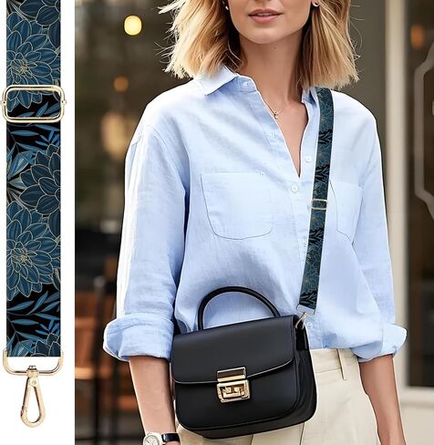 Purse Strap Replacement Crossbody 1.5" Wide Bag Strap, Adjustable Shoulder Straps for Women Handbags in Saudi Arabia