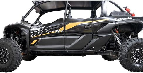 Tusk Rock Sliders - إطار UTV أسود عالي التحمل وحماية جانبية - متوافق مع Kawasaki Teryx KRX4 1000 2023-2025 in Saudi Arabia