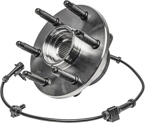 Detroit Axle - 4WD Front 4pc Wheel Bearing Hubs Kit for Silverado Sierra Yukon XL 1500 Express Savana 2500 Chevy GMC Cadillac Escalade, Wheel Bearing & Hubs Bolt Mounting Set Replacement in Saudi Arabia
