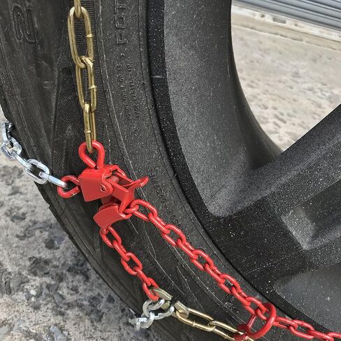 TireChain.com 225/70R19.5، 225/70 19.5 سلاسل الإطارات الماسية ONORM مجموعة من 2 in Kuwait