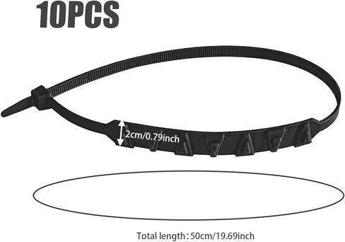 سلاسل الثلج للدراجات النارية E-bike 10 قطع سلاسل الإطارات غير القابلة للانزلاق سلاسل العجلات العالمية للثلج النايلون 20 أسنان سلاسل إطارات الثلج الشتوية سلاسل إطارات الثلج سلاسل العجلات لسلاسل إطارات الثلج سلاسل للإطارات in Kuwait
