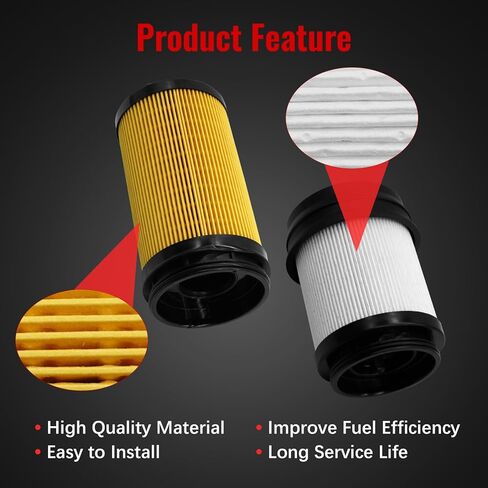 68677800AA Fuel Filter Water Separator Oil Filter Kit Fit for Ram 2500 3500 4500 5500 6.7L 2025 2026, for Cummins 6.7 Diesel Engine, Replace 68677810AA in Kuwait