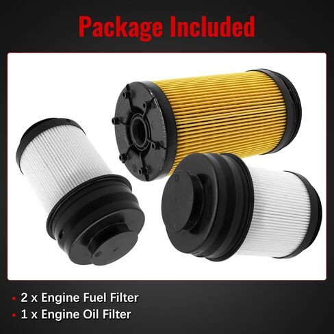 68677800AA Fuel Filter Water Separator Oil Filter Kit Fit for Ram 2500 3500 4500 5500 6.7L 2025 2026, for Cummins 6.7 Diesel Engine, Replace 68677810AA in Kuwait
