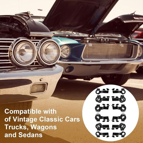 24 PCS Linkage Clip Assortment - Universal Fit Left Right Carburetor Throttle Linkage Rod Retainer Replacement Clips for Car, Truck, Tractor, Lawn Equipment in Saudi Arabia