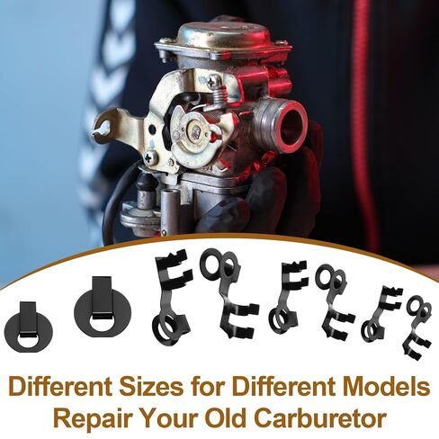 24 PCS Linkage Clip Assortment - Universal Fit Left Right Carburetor Throttle Linkage Rod Retainer Replacement Clips for Car, Truck, Tractor, Lawn Equipment in Saudi Arabia