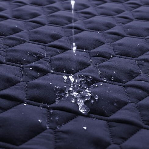 غطاء كرسي RBSC Home باللون الأزرق الداكن مقاس 38 بوصة أغطية كرسي مقاومة للماء بنسبة 100% أغطية كرسي مضادة للانزلاق للحيوانات الأليفة والكلاب والقطط وواقي قابل للغسل in Kuwait