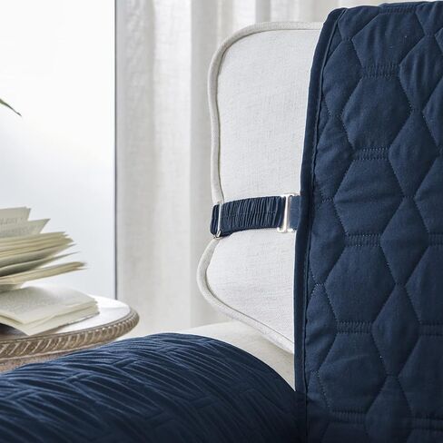 غطاء كرسي RBSC Home باللون الأزرق الداكن مقاس 38 بوصة أغطية كرسي مقاومة للماء بنسبة 100% أغطية كرسي مضادة للانزلاق للحيوانات الأليفة والكلاب والقطط وواقي قابل للغسل in Kuwait