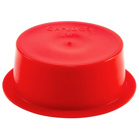 Caplugs Plastic Tapered Cap and Plug with Wide Flange W-19, PE-LD, Cap OD 1.673" Plug ID 1.900", Red (Pack of 40) in Kuwait
