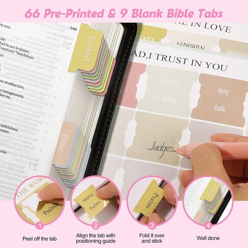 MoKo Bible Journaling Kit, 58Pcs Bible Study Supplies with Pencil Case, Highlighters, Pens, Tabs, Notebook, Study Kit for Mother's Day Gift, Christian Gifts in Saudi Arabia