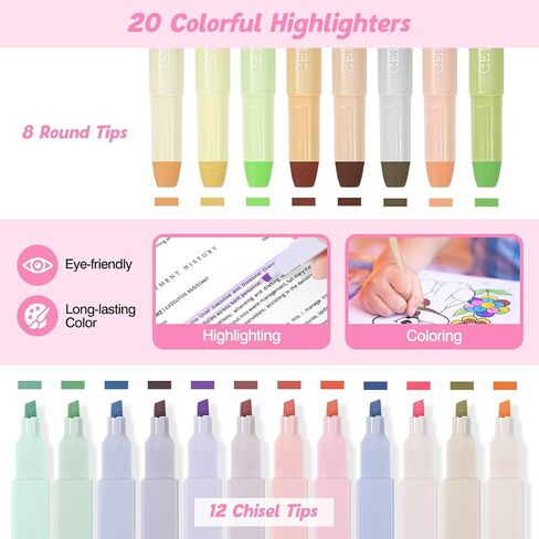 MoKo Bible Journaling Kit, 58Pcs Bible Study Supplies with Pencil Case, Highlighters, Pens, Tabs, Notebook, Study Kit for Mother's Day Gift, Christian Gifts in Saudi Arabia