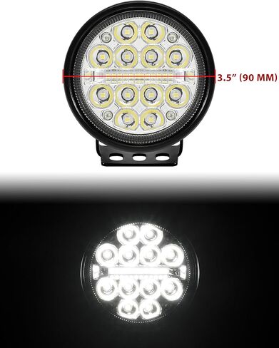 مصابيح LED على شكل عمود من SAUTVS لملحقات Kawasaki Mule Pro FXT DXT DX FX 2015-2023، مصابيح مساعدة مع دعامة تثبيت وحزام الأسلاك، التوصيل والتشغيل (قطعتان) in Kuwait