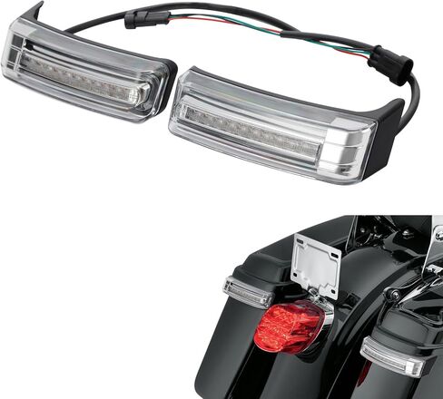 TCMT LED Saddlebags Smoked Run Brake Turn Light Fit For Harley Touring Street Glide Road Glide 2014-2023 Electra Glide Ultra Classic 2014-2019 Ultra Limited 2014-2022 Road King Special 2017-2024 in Saudi Arabia