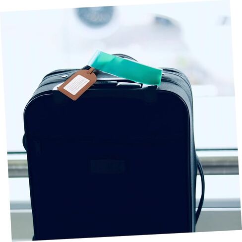 3Pcs PU Leather Luggage Tags with Adjustable Strap and Transparent Window for Suitcases Travel Bag Id Labels Durable Multi Purpose Baggage Tags for Frequent and Business Travelers in Saudi Arabia