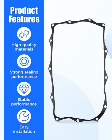 Automatic Transmission Oil Pan Gasket Fit for Ram 1500 2500 3500, for Jeep Grand Cherokee, for Dodge Challenger Charger Durango, for Chrysler 300 Replace 68172556AA 68261185AA in Saudi Arabia