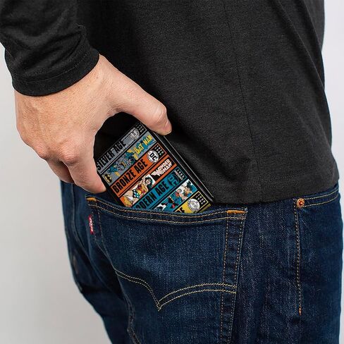 Buckle-Down DC Comics Wallet, Bifold, Dc Justice League Comics Anniversary Age Scene Blocks, Vegan Leather in Saudi Arabia