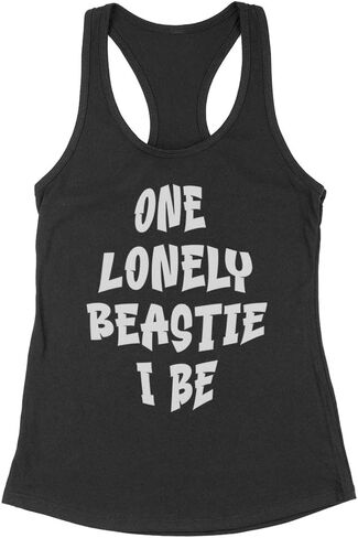 قميص One Lonely Beastie I Be بدون أكمام للنساء بظهر متسابق in Kuwait