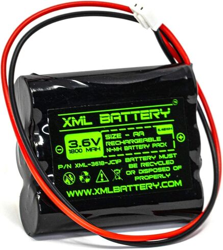 4.8 فولت 1800 مللي أمبير AA1800 Unitech Ni-MH بطارية قابلة للشحن لاستبدال علامة الخروج ضوء الطوارئ in Kuwait