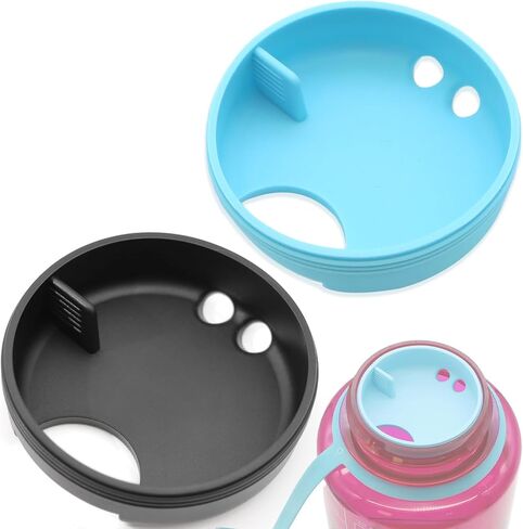 LUTQ 2-Pack Silicone Splashguard for Nalgene, Splashguard Lid Wide Mouth for Nalgene Splash Guard 32 oz Wide Mouth Water Bottle Accessories in Saudi Arabia