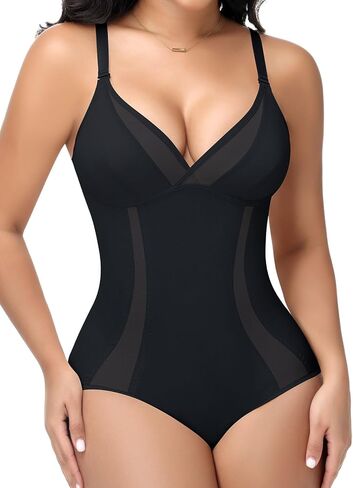 JOYSHAPER Shapewear Bodysuits for Women Tummy Control Body Suits Deep V Veck Corset Tops Body Shaper in Saudi Arabia