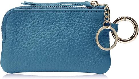 Genuine Leather Coin Purse with Wrist Strap & Keychain – Mini Zipper Wallet, Change Holder & Coin Pouch for Women, Slim Minimalist Travel Wallet with Gift Box (Vintage Wash) in Saudi Arabia