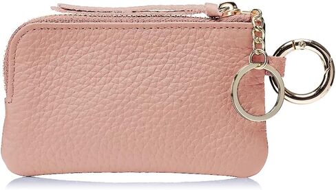 Genuine Leather Coin Purse with Wrist Strap & Keychain – Mini Zipper Wallet, Change Holder & Coin Pouch for Women, Slim Minimalist Travel Wallet with Gift Box (Vintage Wash) in Saudi Arabia