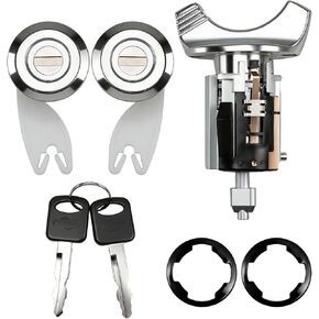 Door Lock Cylinders Set & Ignition Switch Lock Cylinder with Keys Compatible with Ford Aerostar Ranger Bronco E150/250/350 F150/250/350 Replace # F3UZ-1522050-D, F3TZ-7822050-B in Kuwait