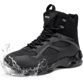 الأحذية العسكرية التكتيكية للرجال مقاوم للماء عدم الانزلاق المشي لمسافات طويلة العمل أحذية قتالية 6 بوصة الجانب البريدي وسادة بوتاس Tácticas Militares in Kuwait