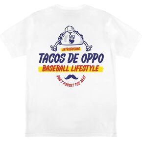 Baseball Lifestyle 101 Taco Youth Tee for Boys - White, Soft 60/40 Blend, Breathable, Side-Seamed, Sizes Youth S-XL in Kuwait