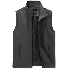 Men's Lightweight Vest Work Photo Cargo Sleeveless Jacket for Hiking Travel in Kuwait
