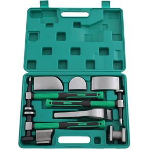 مجموعة أدوات إصلاح دنت 9 قطع، مجموعة أدوات إصلاح لوحة الجسم الأوتوماتيكية، مجموعة أدوات إصلاح الصفائح المعدنية، مجموعة أدوات إصلاح الصفائح المعدنية، مجموعة أدوات إصلاح دنت المخل مع صندوق أدوات للإصلاح التلقائي/الميكانيكي in Kuwait