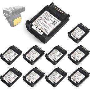 10 Pack for Zebra RS5100 Scanner Battery Replacement: RS51 RS5100 BT-000397 2D Ring Scanner Battery BT-000398 BTRY-RS51-7MA-01 BTRY-RS51-4MA-01 RS61 RS6100 RSBT5 Bluetooth Lithium Batteries 480mAh in Kuwait