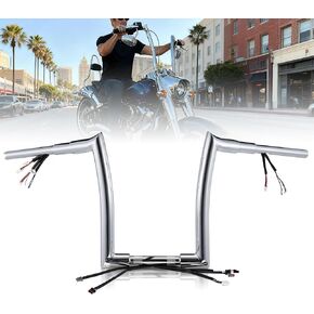 14 بوصة شماعات قرد سلكية مسبقًا 1 1/2 بوصة مجموعة كابلات ومقاود المرتزقة Fat Softail لعام 2016 وما بعده Harley Softail & 2016-2017 DYNA low Rider S، كروم in Kuwait